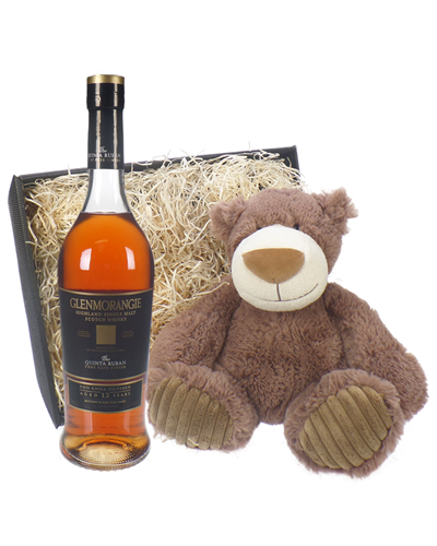 Glenmorangie Quinta Ruban and Teddy Bear Gift Basket