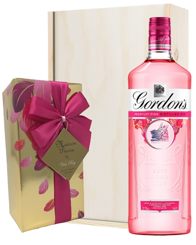 Chocolates and Pink Gin Gift Set