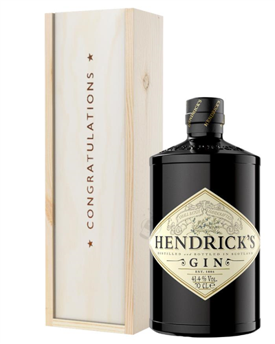 Hendricks Gin Congratulations Gift In Wooden Box