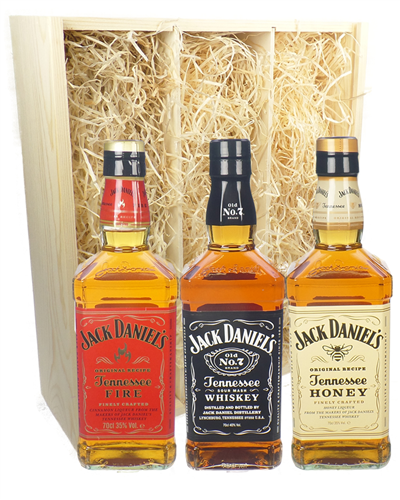 Jack Daniels Whiskey Triple Gift Set