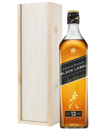 Johnnie Walker Black Label Blended Scotch Whisky Gift