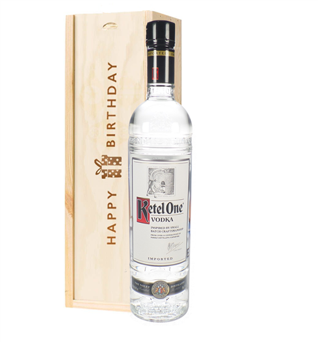 Ketel One Vodka Birthday Gift In Wooden Box