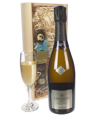 Langlois Sparkling Wine And Chocolates Gift