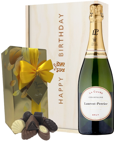 Laurent Perrier Champagne and Chocolates Birthday Gift Box