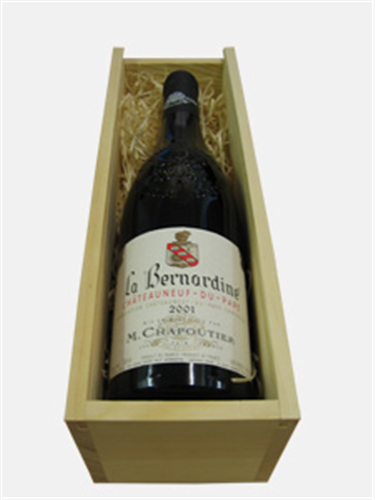 M Chapoutier Chateauneuf-du-pape Wine Gift in Wooden Box