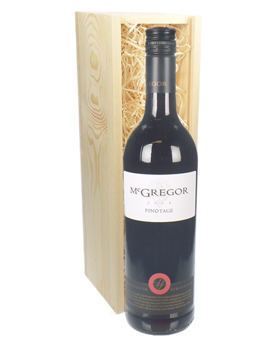 McGregor Pinotage Red Wine Gift in Wooden Box