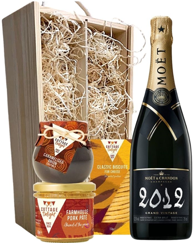 Moet & Chandon Vintage Champagne & Gourmet Food Gift Box