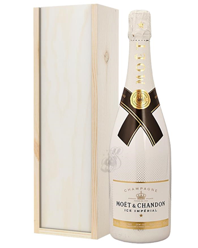 Moet Ice Imperial Champagne Gift in Wooden Box
