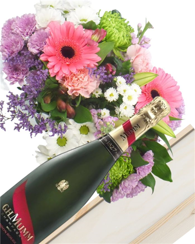 Mumm Champagne And Flowers