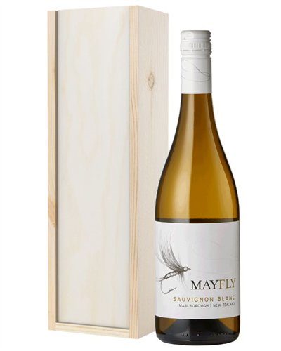 New Zealand Sauvignon Blanc White Wine Gift in Wooden Box