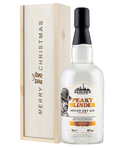 Peaky Blinder Gin Christmas Gift In Wooden Box