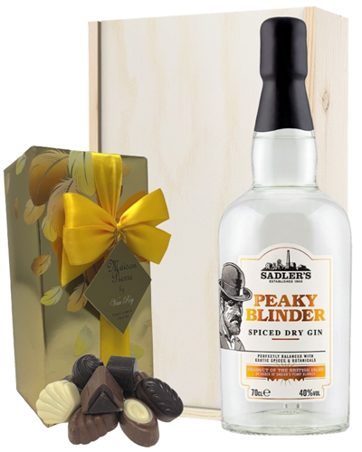 Peaky Blinder Spiced Gin And Chocolates Gift Set