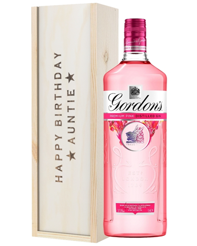 Pink Gin Birthday Gift For Auntie