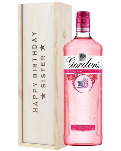 Pink Gin Birthday Gift For Sister