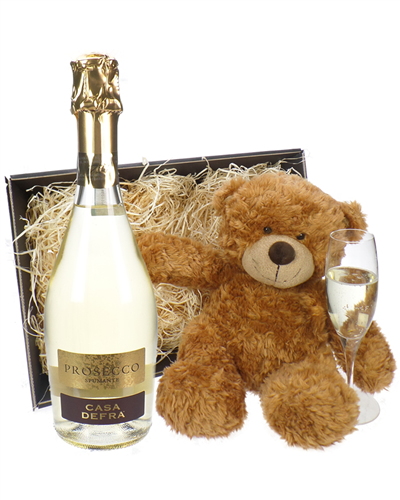 Prosecco And Teddy Bear Gift