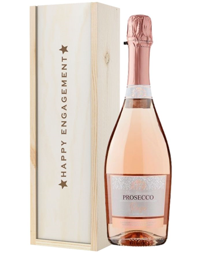 Prosecco Rose Engagement Gift