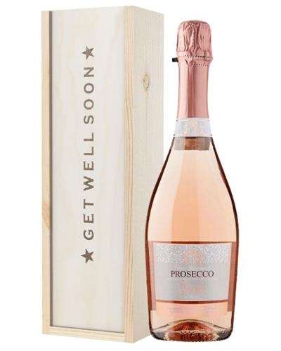 Prosecco Rose Get Well Soon Gift