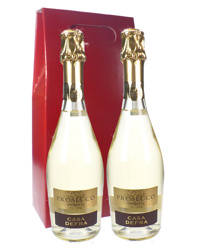 Prosecco Two Bottle Wine Gift Box