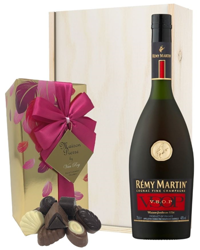 Remy Martin VSOP Cognac and Chocolates Gift Set