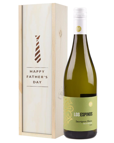 Sauvignon Blanc Chilean White Wine Fathers Day Gift In Wooden Box