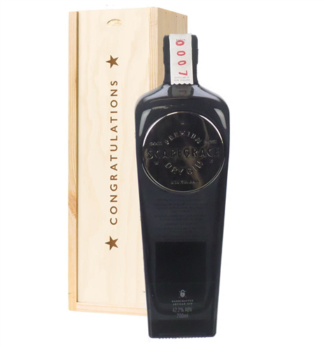 Scapegrace Gin Congratulations Gift In Wooden Box