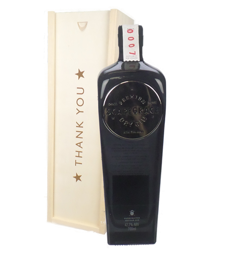 Scapegrace Gin Thank You Gift In Wooden Box