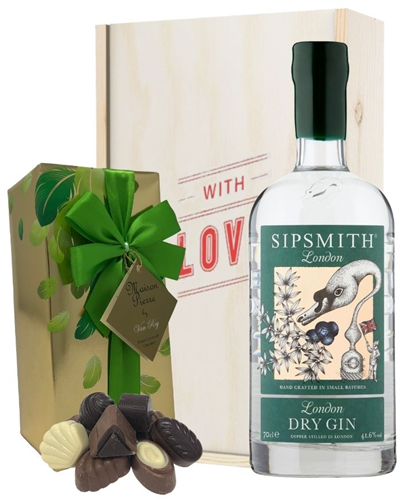 Sipsmith Gin And Chocolates Valentines Gift