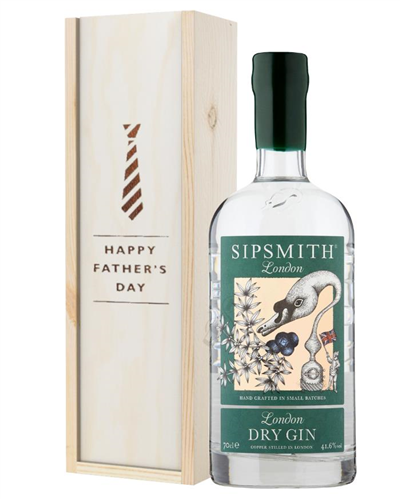 Sipsmith Gin Fathers Day Gift In Wooden Box