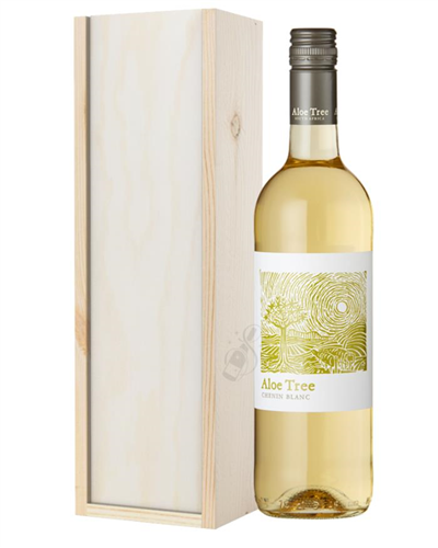 South African Chenin Blanc White Wine Gift in Wooden Box