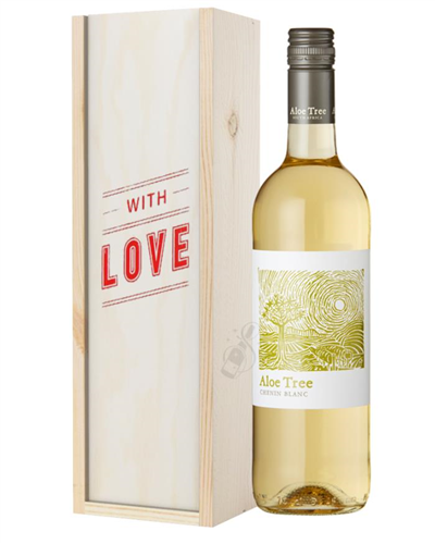 South African Chenin Blanc White Wine Valentines With Love Special Gift Box