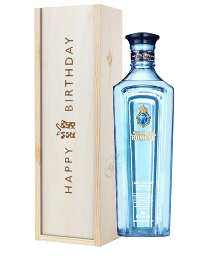 Star Of Bombay Gin Birthday Gift In Wooden Box