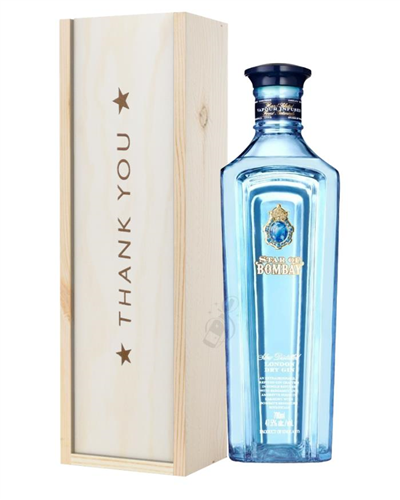 Star Of Bombay Gin Thank You Gift In Wooden Box