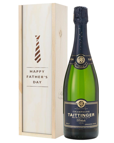 Taittinger Prelude Champagne Fathers Day Gift In Wooden Box