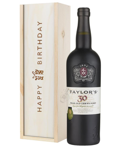 Taylors 30 Year Old Port Birthday Gift In Wooden Box