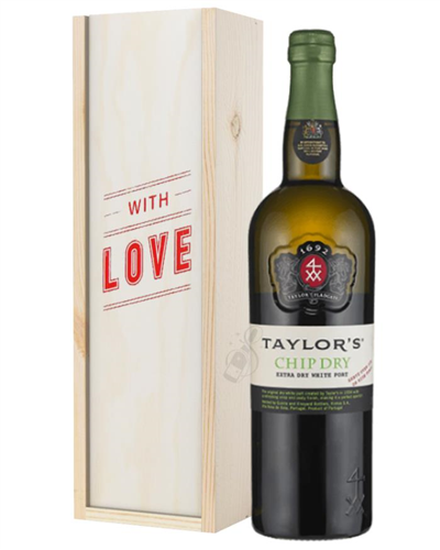 Taylors Chip Dry White Port Valentines Day Gift