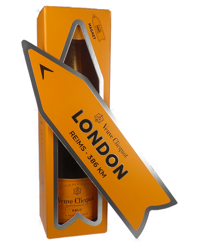 Veuve Clicquot Champagne Magnetic Yellow Arrow Gift Box