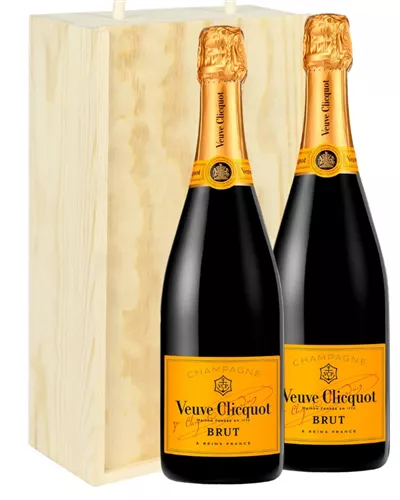 Veuve Clicquot Two Bottle Champagne Gift - Next Day Delivery UK