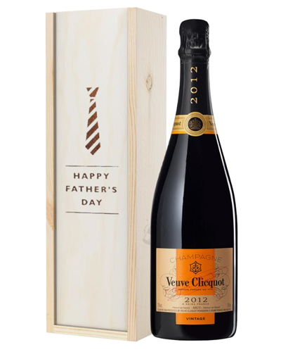 Veuve Clicquot Vintage Champagne Fathers Day Gift In Wooden Box