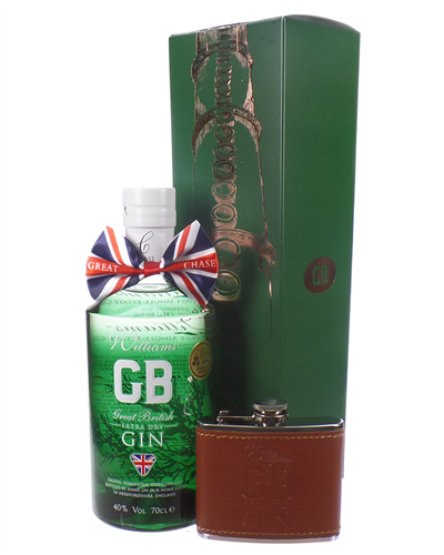 Williams GB Extra Dry Gin And Hip Flask Gift