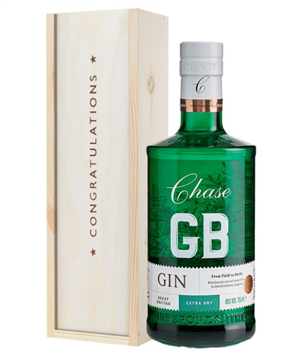 Williams GB Extra Dry Gin Congratulations Gift In Wooden Box